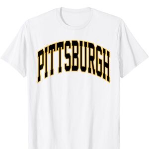 Port and Company Pittsburgh White Tee Men’s Small